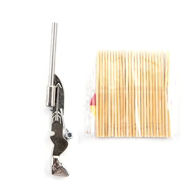 Mini Shotgun Toy Toothpick Launcher Set