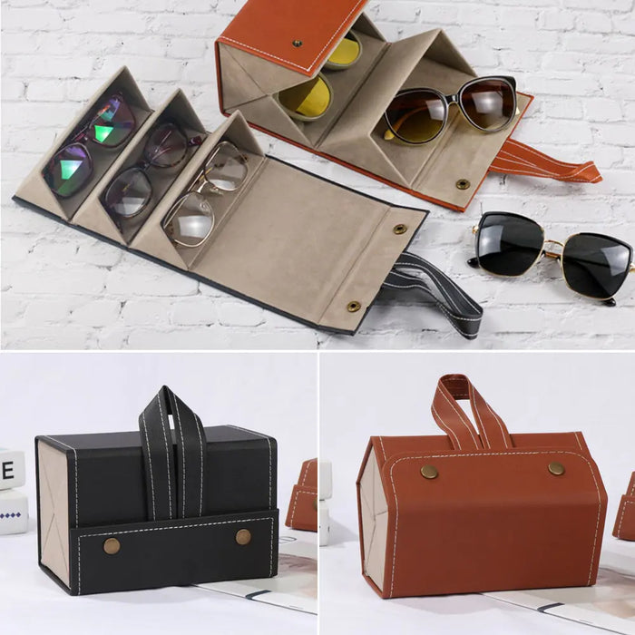 Portable Multi-Slot Glasses Organizer