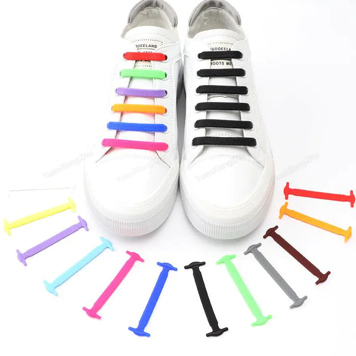 Silicone Shoelaces  No Tie Shoe Laces